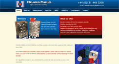 Desktop Screenshot of mclaren-plastics.co.uk